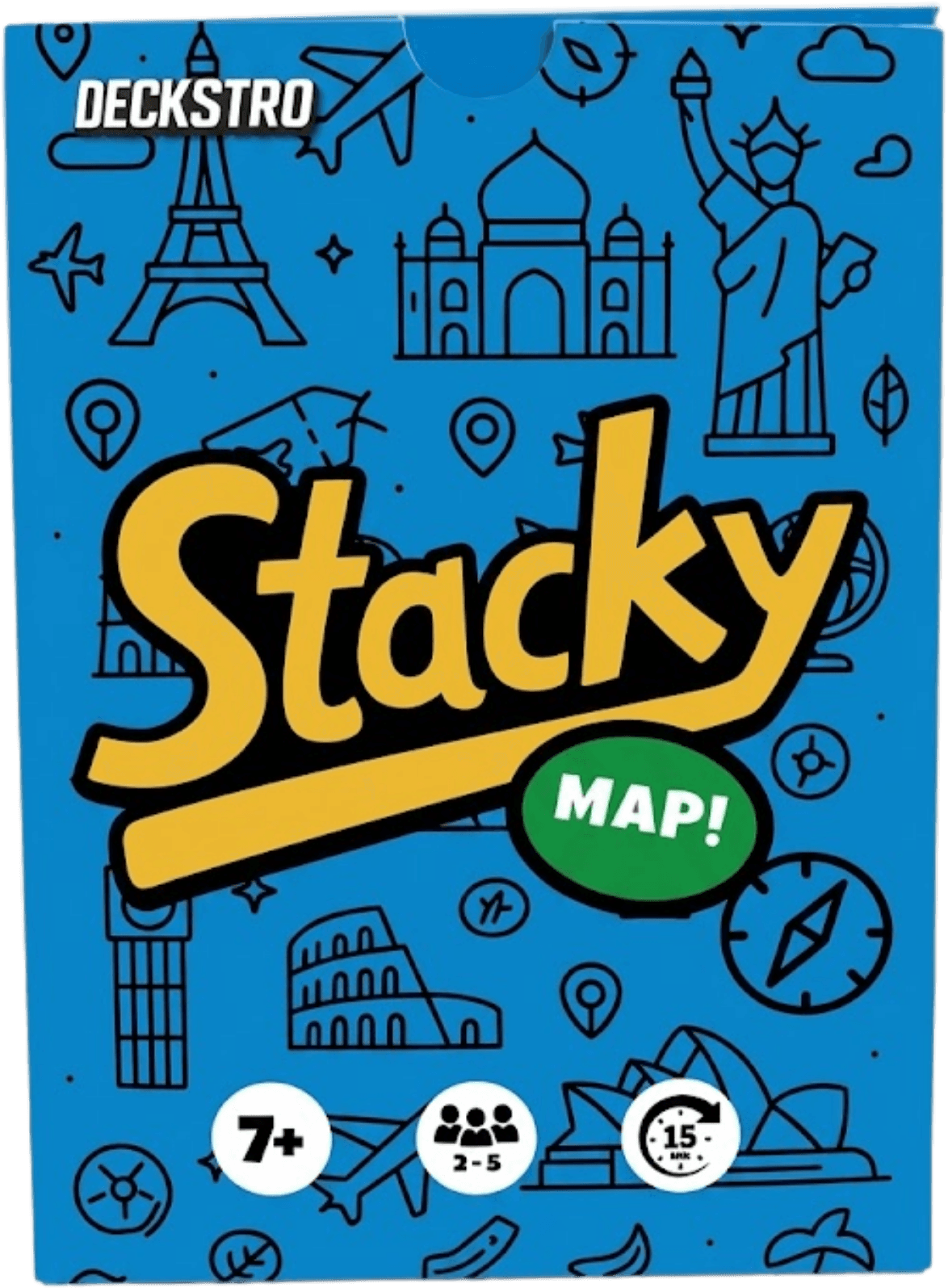 Stacky Map card game box